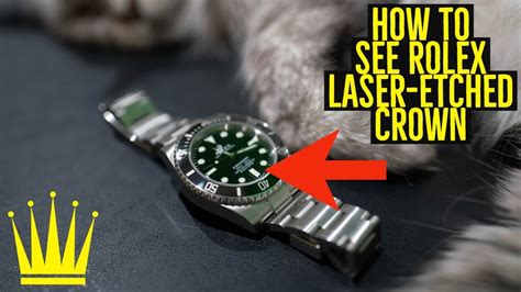 how to see the rolex crown